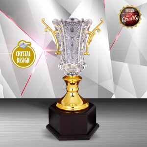 Crystal Trophy Golden Crystal Cup Trophy EXWS6132 Golden Crystal Cup Trophy EXWS6132