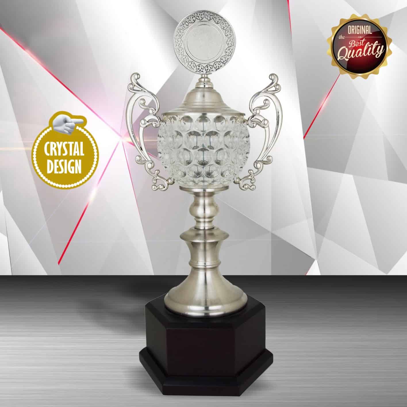 Crystal Trophy Silver Crystal Trophy EXWS6135 Silver Crystal Trophy EXWS6135