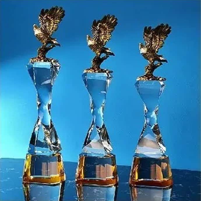 Crystal Trophy Eagle Crystal Award CR8333 Eagle Crystal Award CR8333