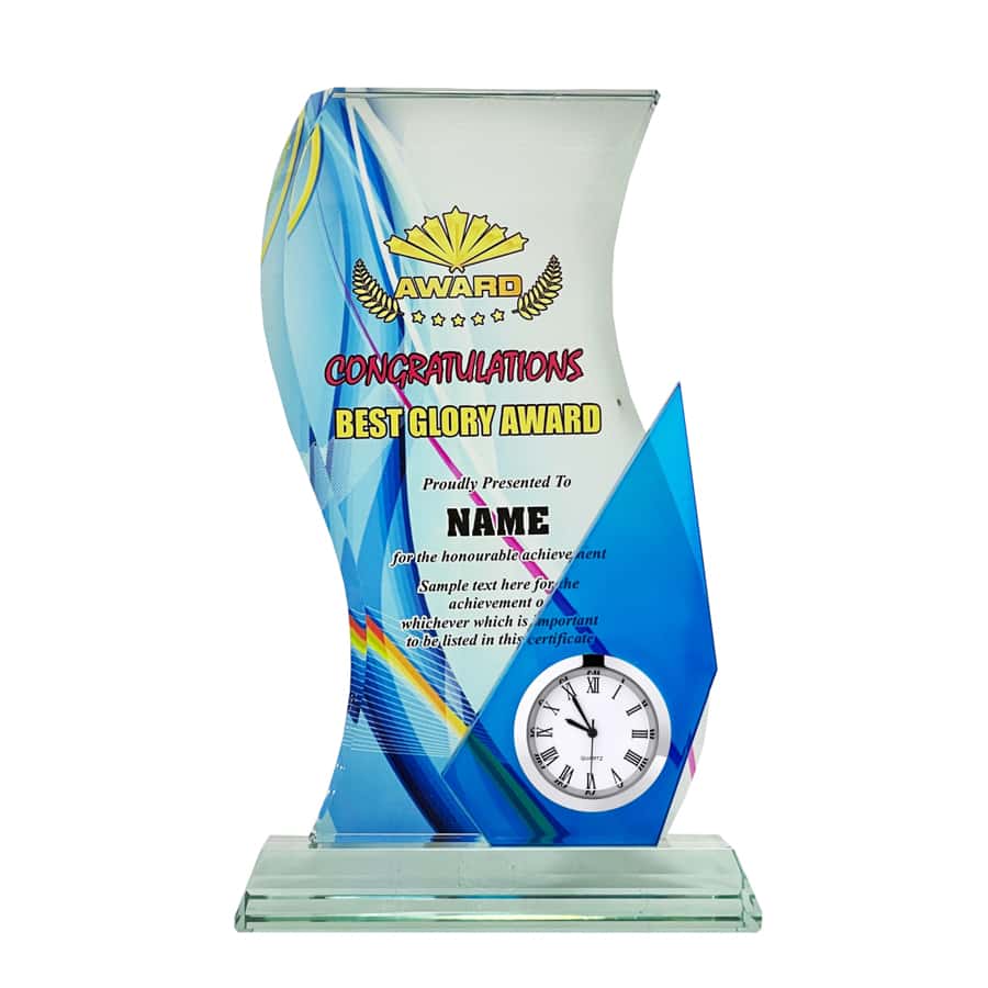 Clock Plaques Crystal Plaque CL2072 Crystal Plaque CL2072
